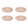 Orsina Rose Gold Charger Plates – 33cm Flat Style Table Decor, Set of 4
