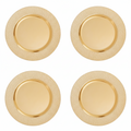 Orsina Gold Pebble Effect Charger Plates | 33cm Set of 4 Table Decor