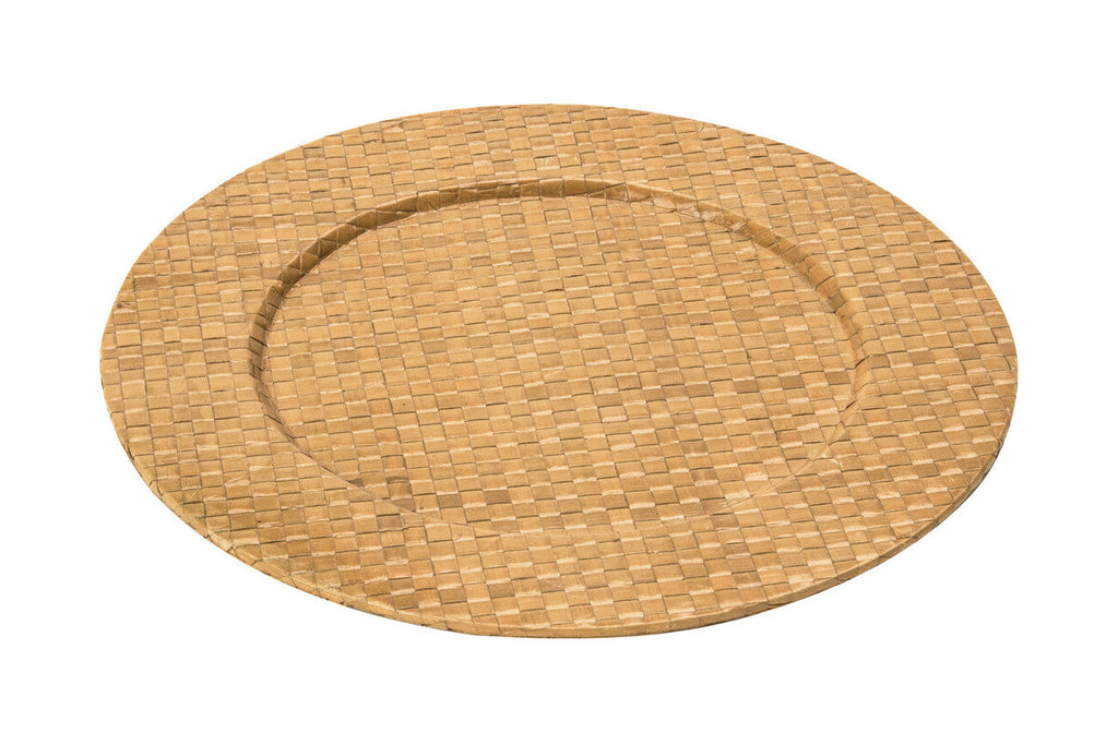 Orsina Pandanus Woven Charger Plates - 33cm Natural Table Decor (Set of 4)