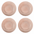 Orsina Rose Gold Crocodile Effect Charger Plates - 33cm Set of 4