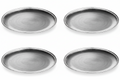 Orsina Radiance Silver Charger Plates - 33cm Decorative Set of 4