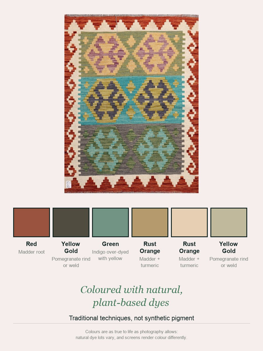 Maimana Kilim - 121 x 94 cm