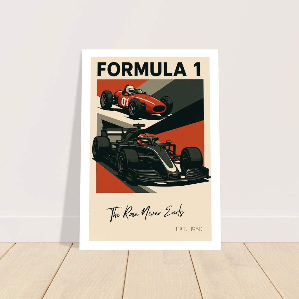 Vintage to Velocity – “The Race Never Ends” Poster