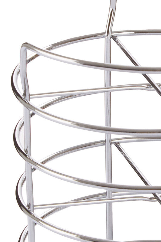 Orsina Soren Chrome 4 Section Cutlery Caddy | Metal Utensil Holder