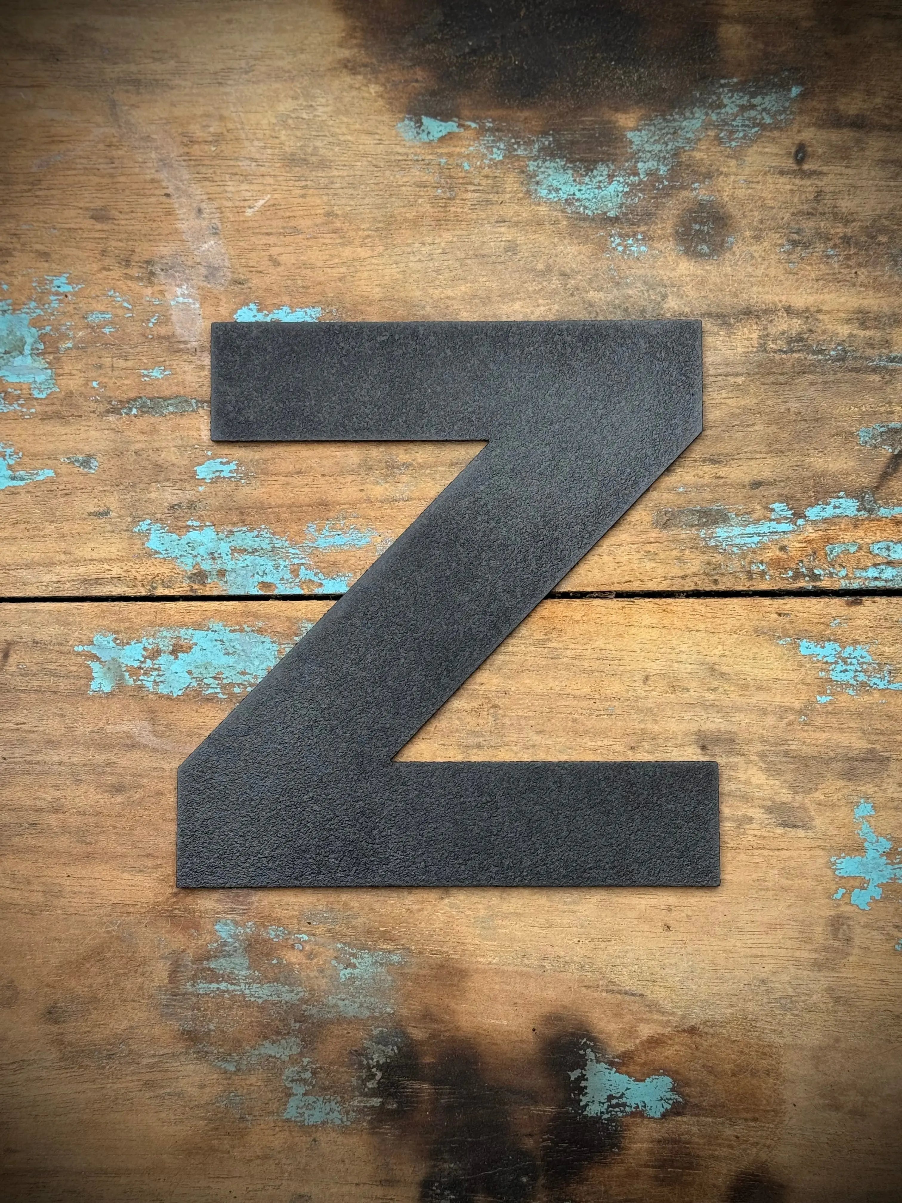 Rustic Black Metal Letters – Industrial Steel Wall Decor by Rustic Warehouse