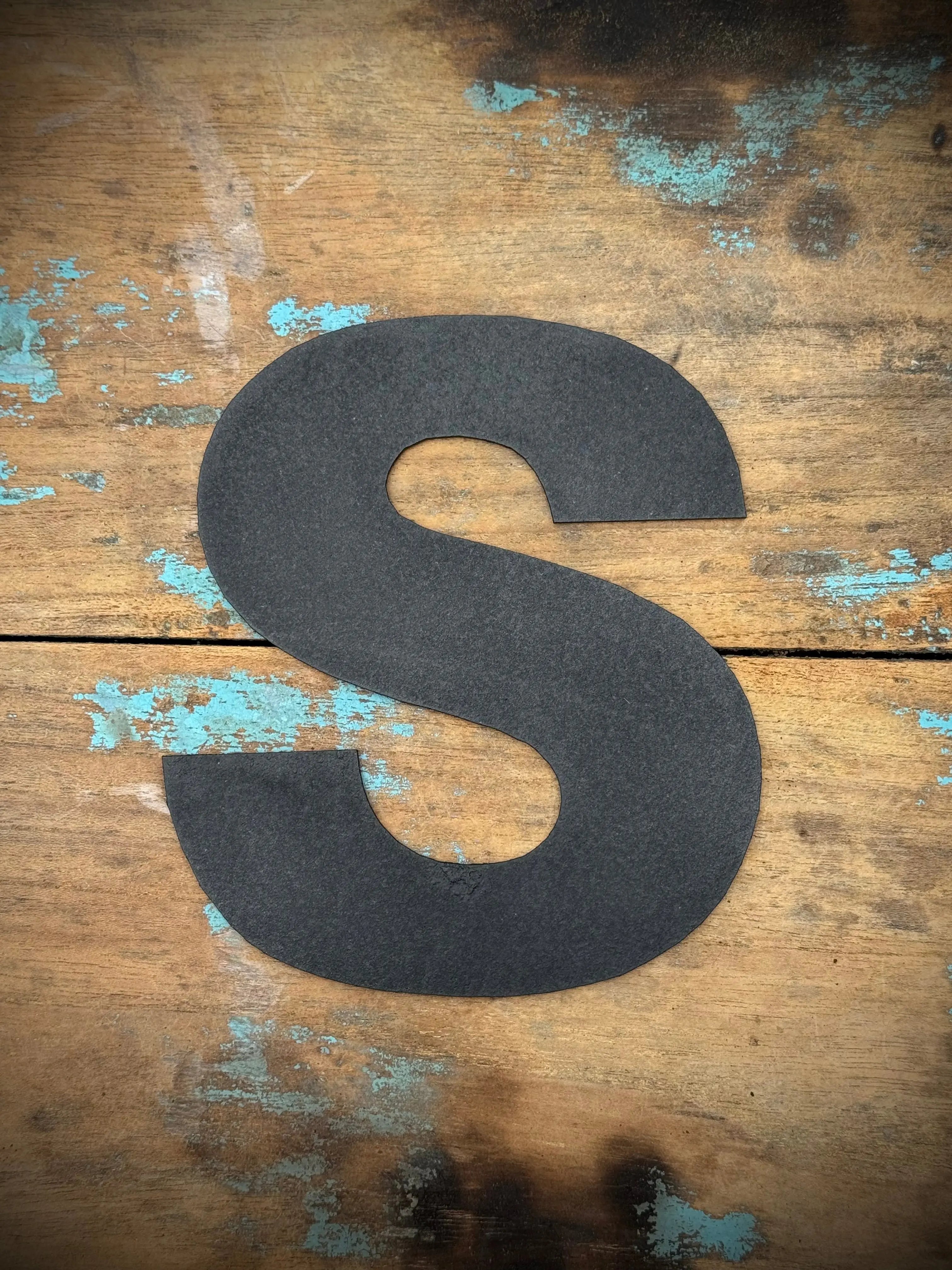 Rustic Black Metal Letters – Industrial Steel Wall Decor by Rustic Warehouse
