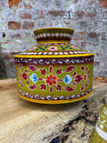 Vintage Painted Water Pot / Vase / Planter / Narrow Boat Ware Gypsy Art
