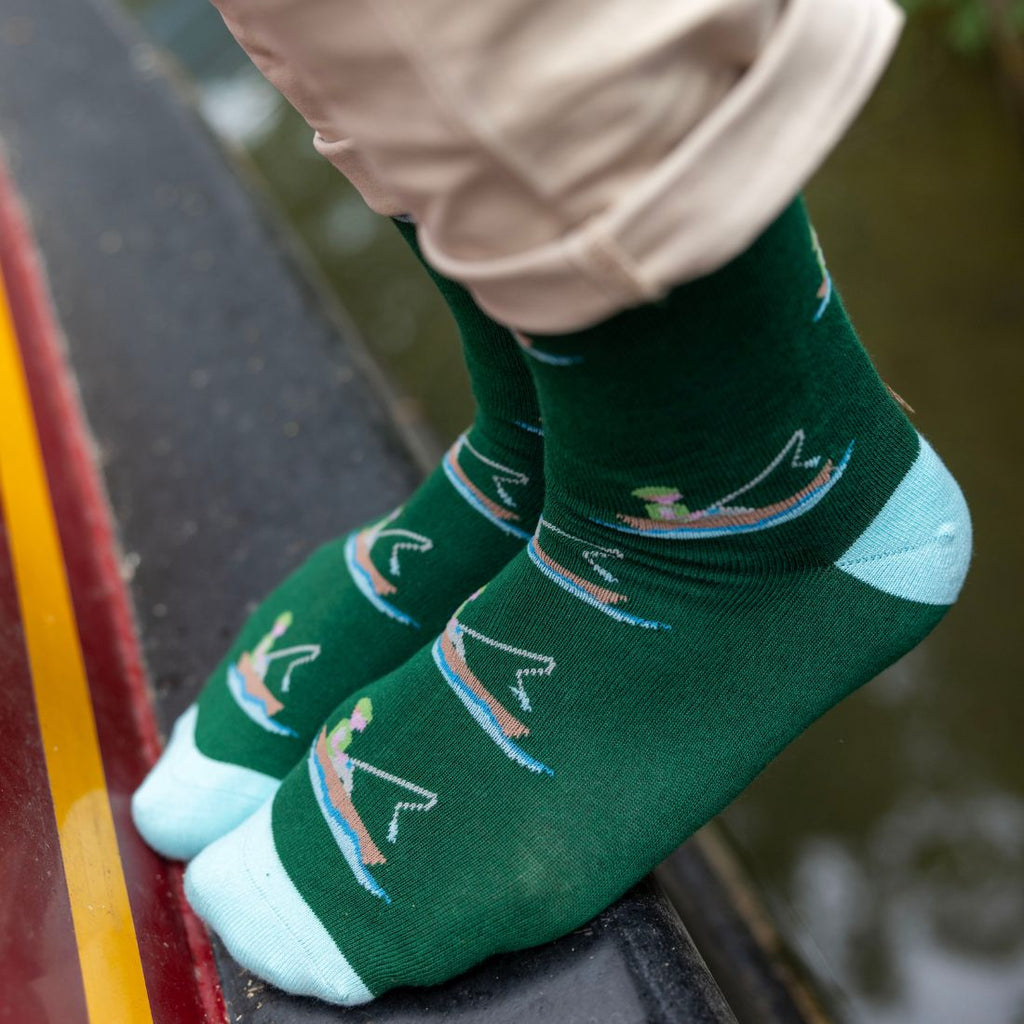 Swole Panda Fisherman Bamboo Socks – Durable & Breathable Outdoor Socks
