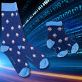 Swole Panda Robot Bamboo Socks – Fun Novelty Socks for Adults & Kids