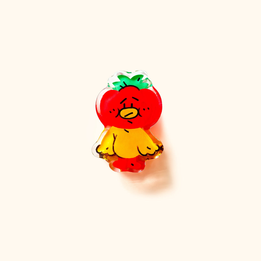 Tomato Acrylic Binder Clip by LuLuFun Studio – Cute Desk Accessory