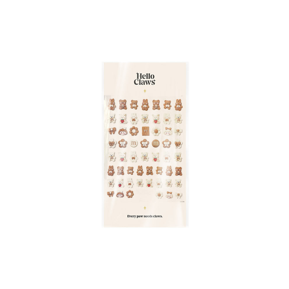 LuLuFun Studio Kawaii Bear Bunny Nail Art Stickers – Cute Deco Decals