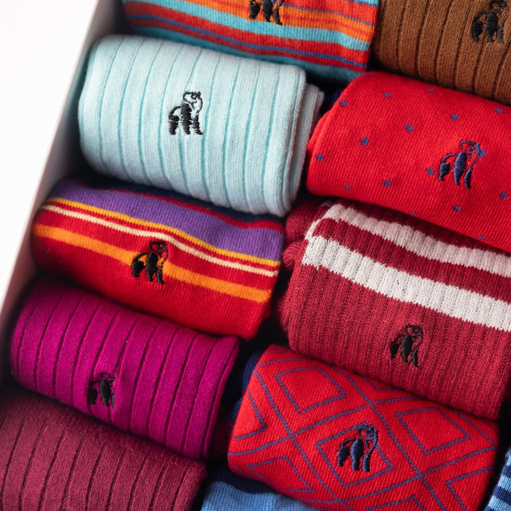 Swole Panda Bamboo Socks Gift Box – 15 Pair Luxury Breathable Set