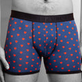Swole Panda Bamboo Boxers – Breathable Anti-Chafe Men's Underwear (Hearts)