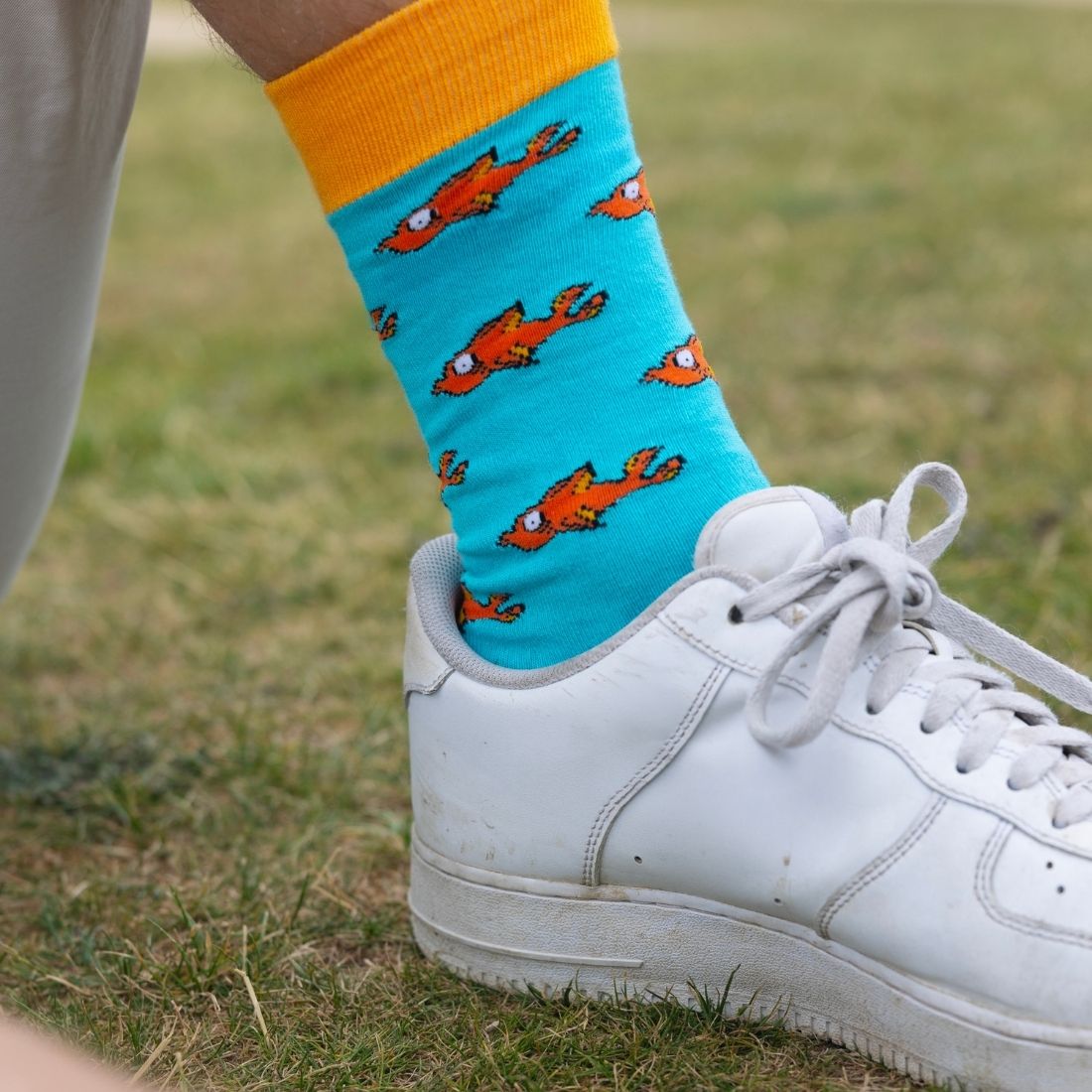 Swole Panda Guppy Fish Bamboo Socks – Sustainable & Breathable