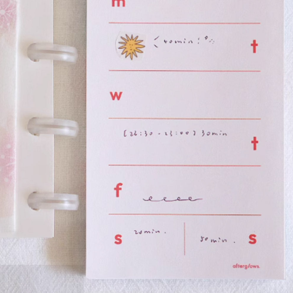 LuLuFun Studio Weekly Plan Memo Note Pad - 60 Sheets Stationery