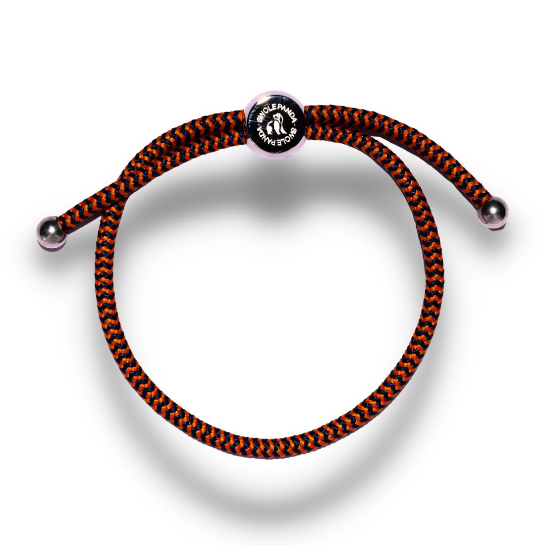 Swole Panda Recycled Rope Bracelet – Blue & Orange Zigzag Unisex
