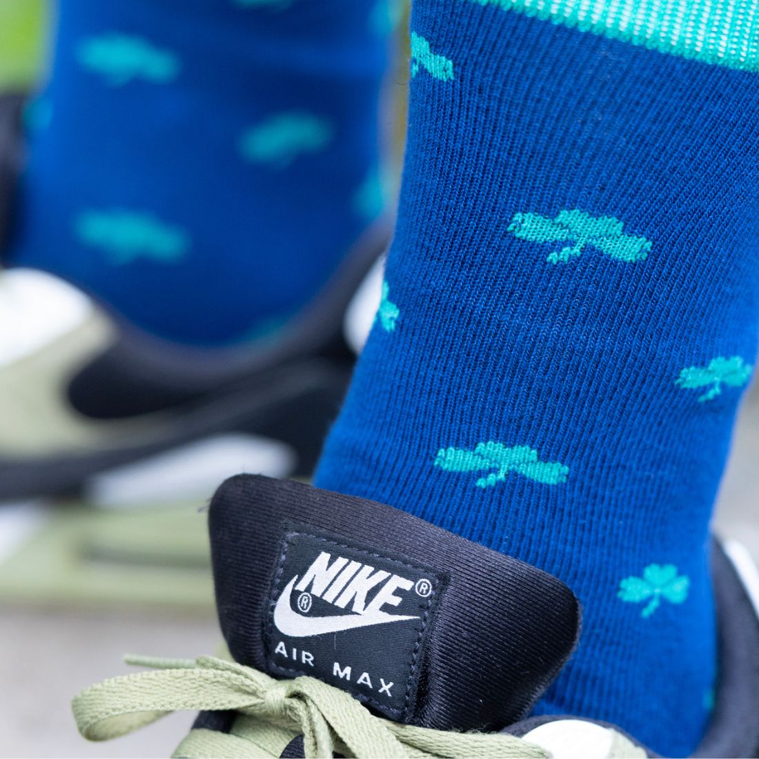 Swole Panda Clover Bamboo Socks – Breathable Patterned Dress Socks