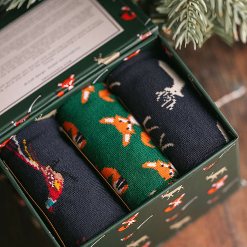 Swole Panda Men's Bamboo Socks Gift Box – Countryside 3-Pack