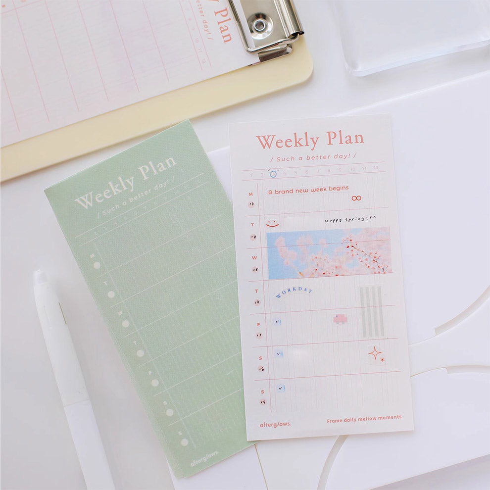 LuLuFun Studio Afterglows Memo Note Pad - 60 Sheets Daily Planner