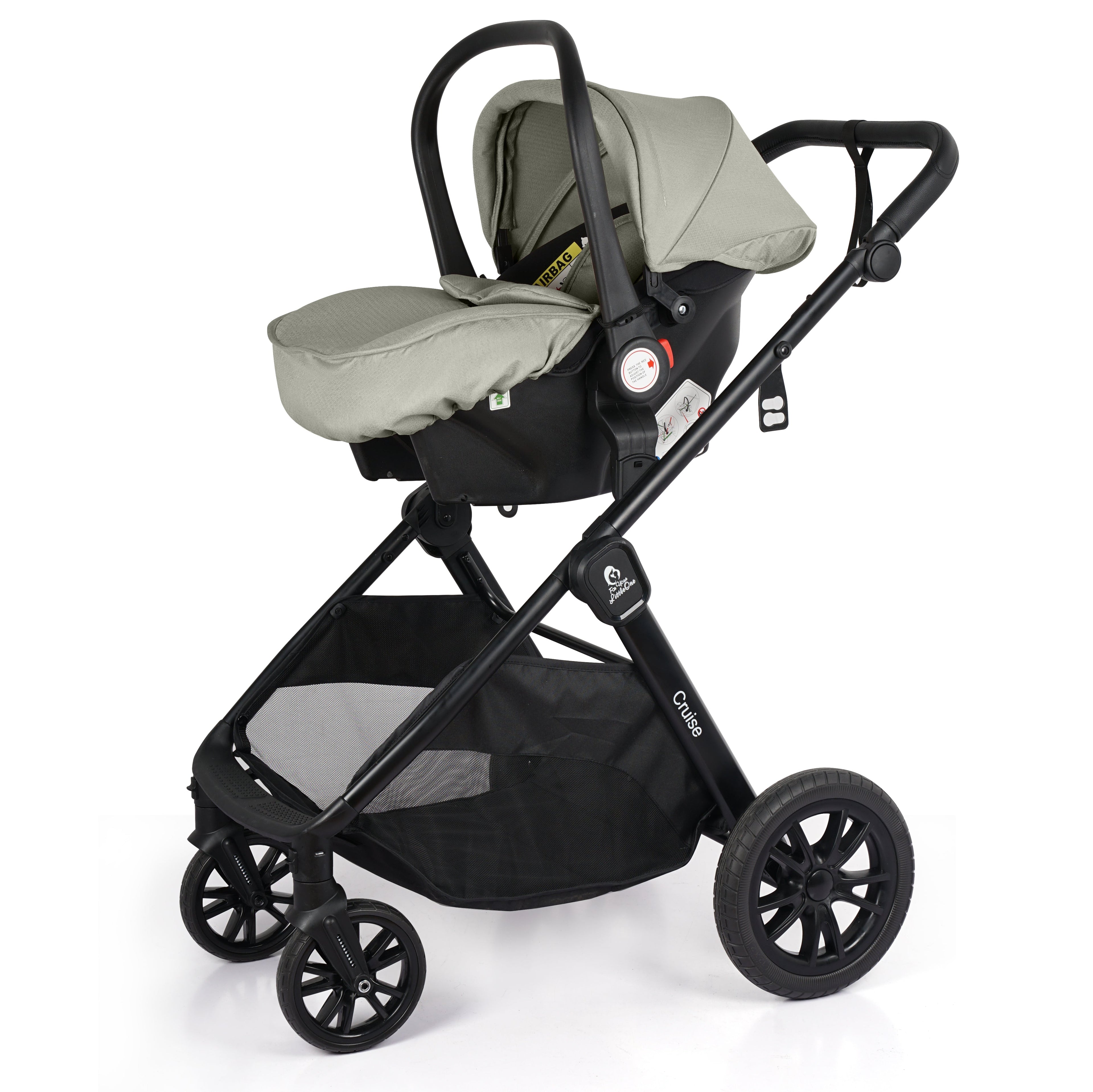 For Your Little One Cruise 3-in-1 Travel System with R129 Car Seat - Sage
