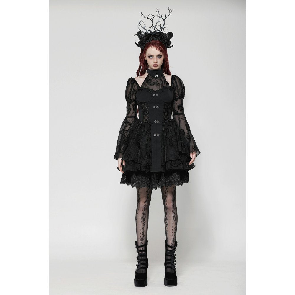 Dark in Love Blanche Butterfly Dress – Victorian Gothic Lace Gown