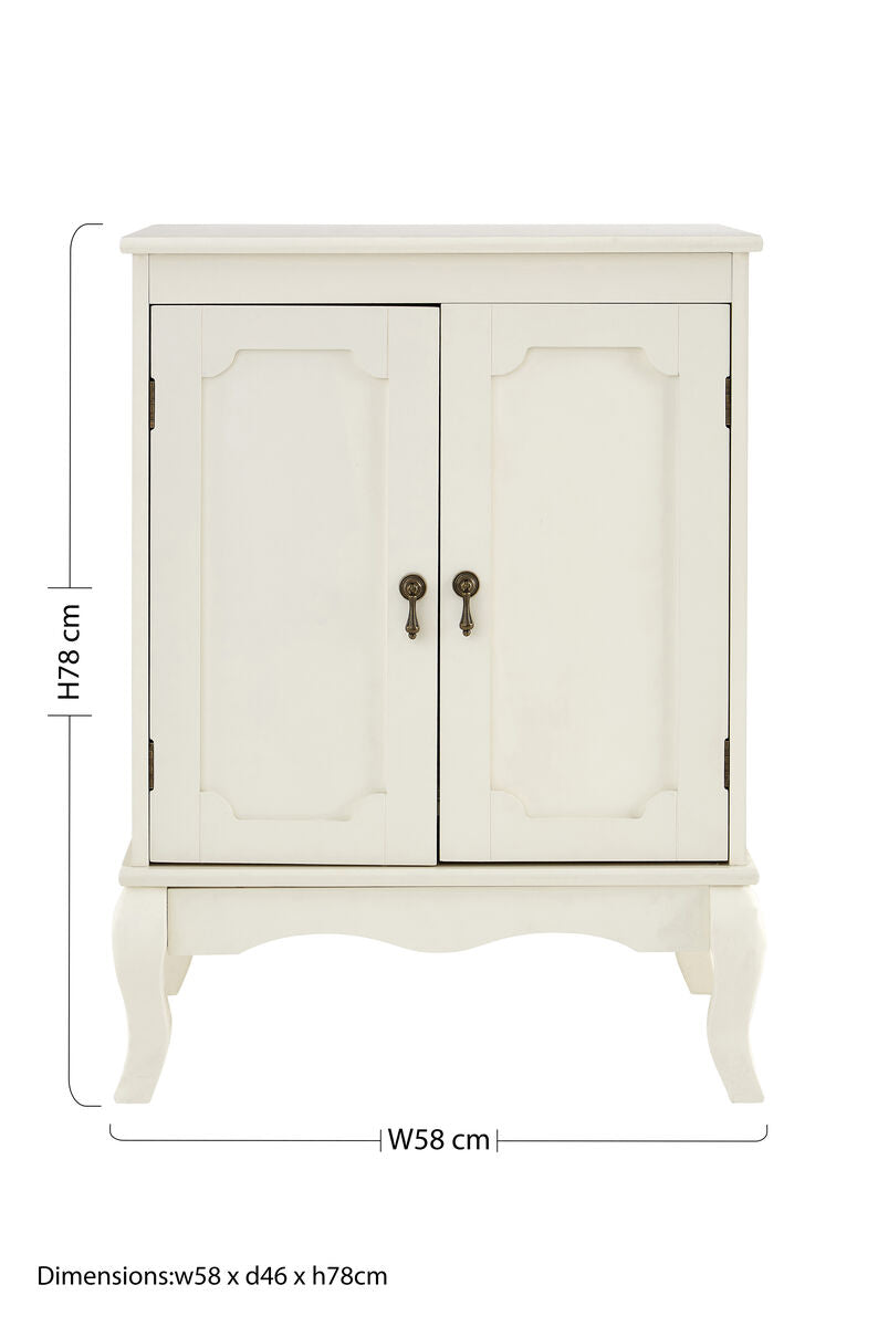 Orsina Marcella Double Door Cabinet – Modern Compact Storage Cupboard