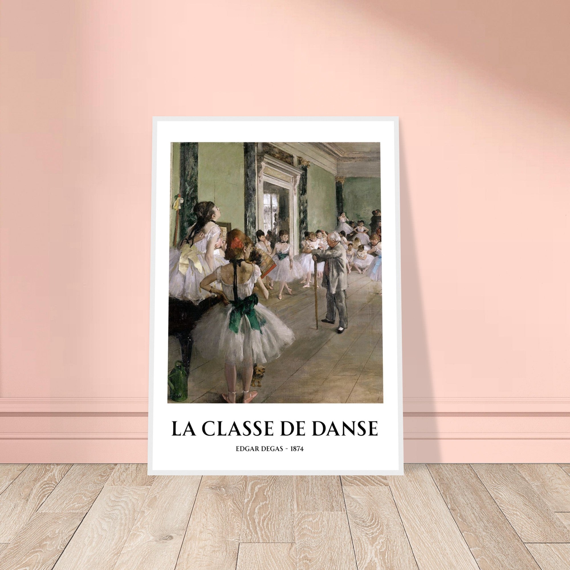 La Classe de Danse Framed Print – Edgar Degas Ballet Wall Art, Impressionist Dance Poster, Classical Art Decor for Studio or Home