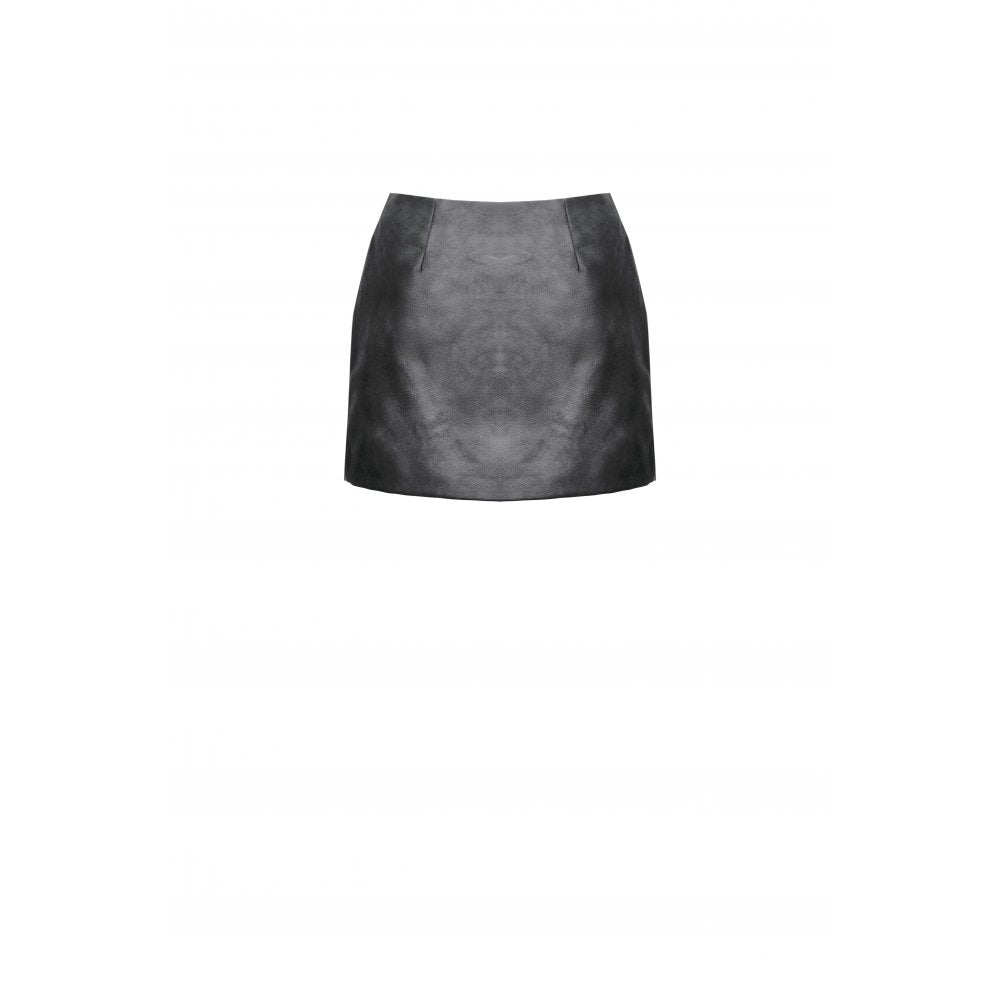 Dark in Love Chaos Reign Black Faux Leather Goth Punk Mini Skirt