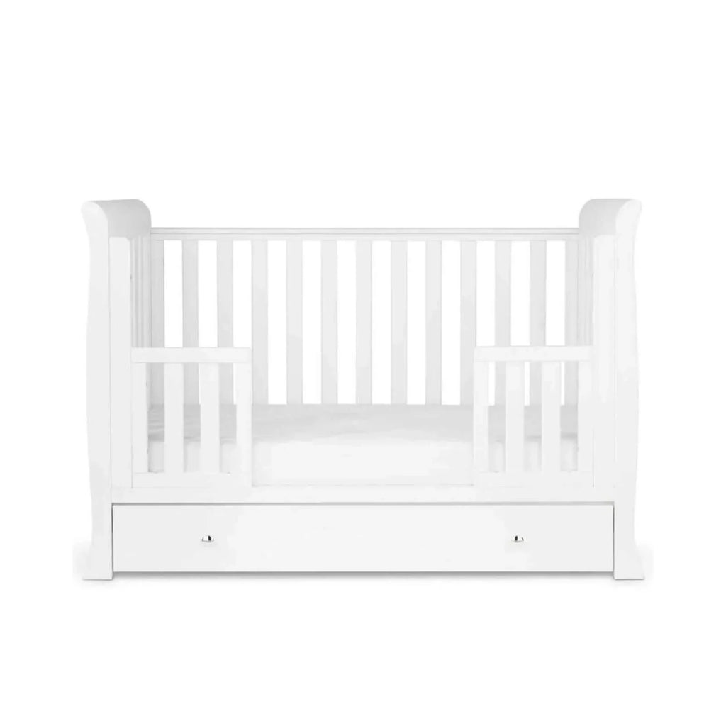 Ickle Bubba Snowdon 4 in 1 Mini 3 Piece Furniture Set White - Premium Sprung Mattress