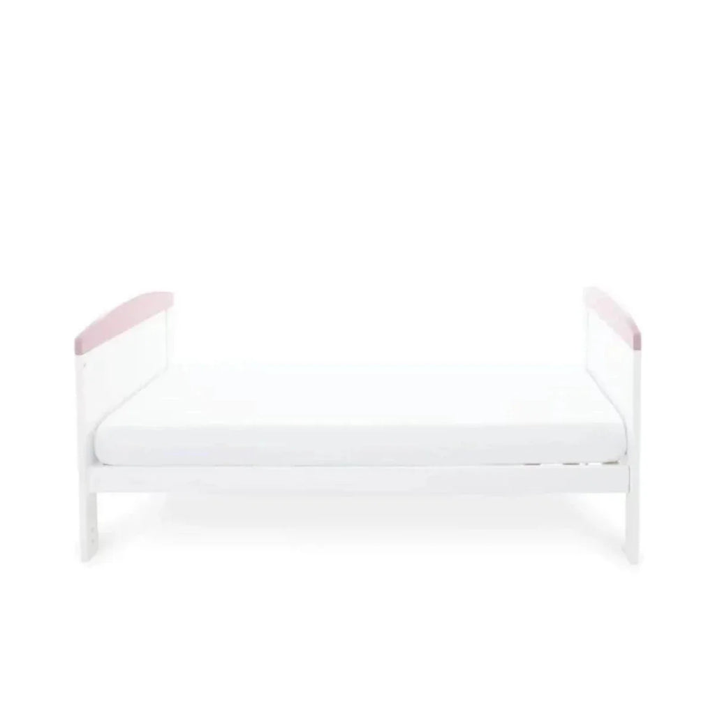 Ickle Bubba Coleby Style Cot Bed Elephant Love Pink - Premium Sprung Mattress