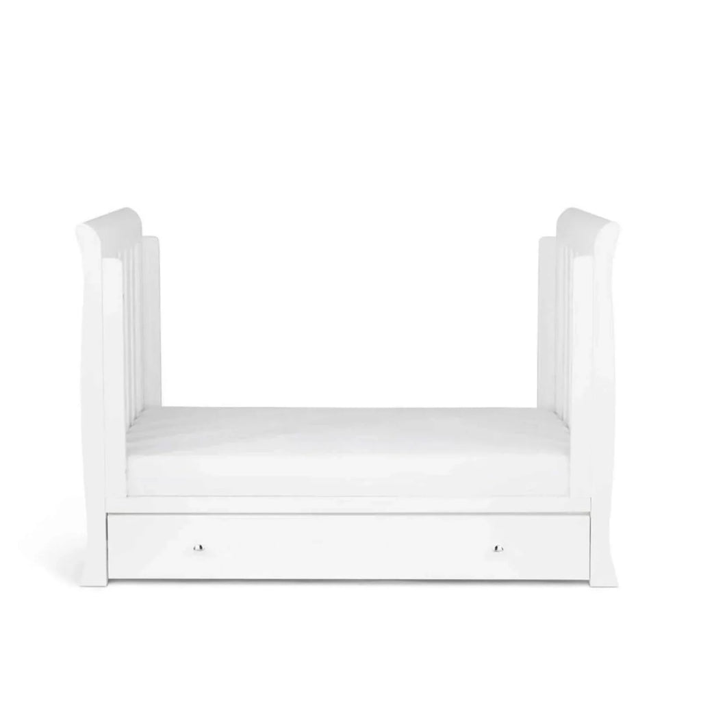 Ickle Bubba Snowdon Mini Cot Bed White - Without Mattress