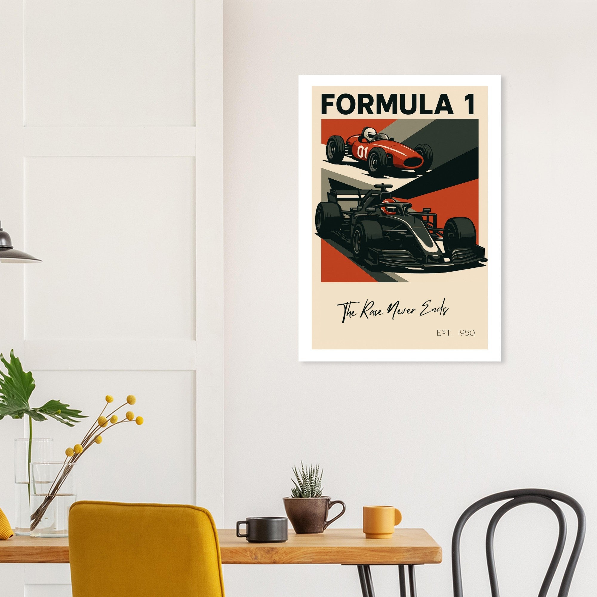 Vintage to Velocity – “The Race Never Ends” Poster