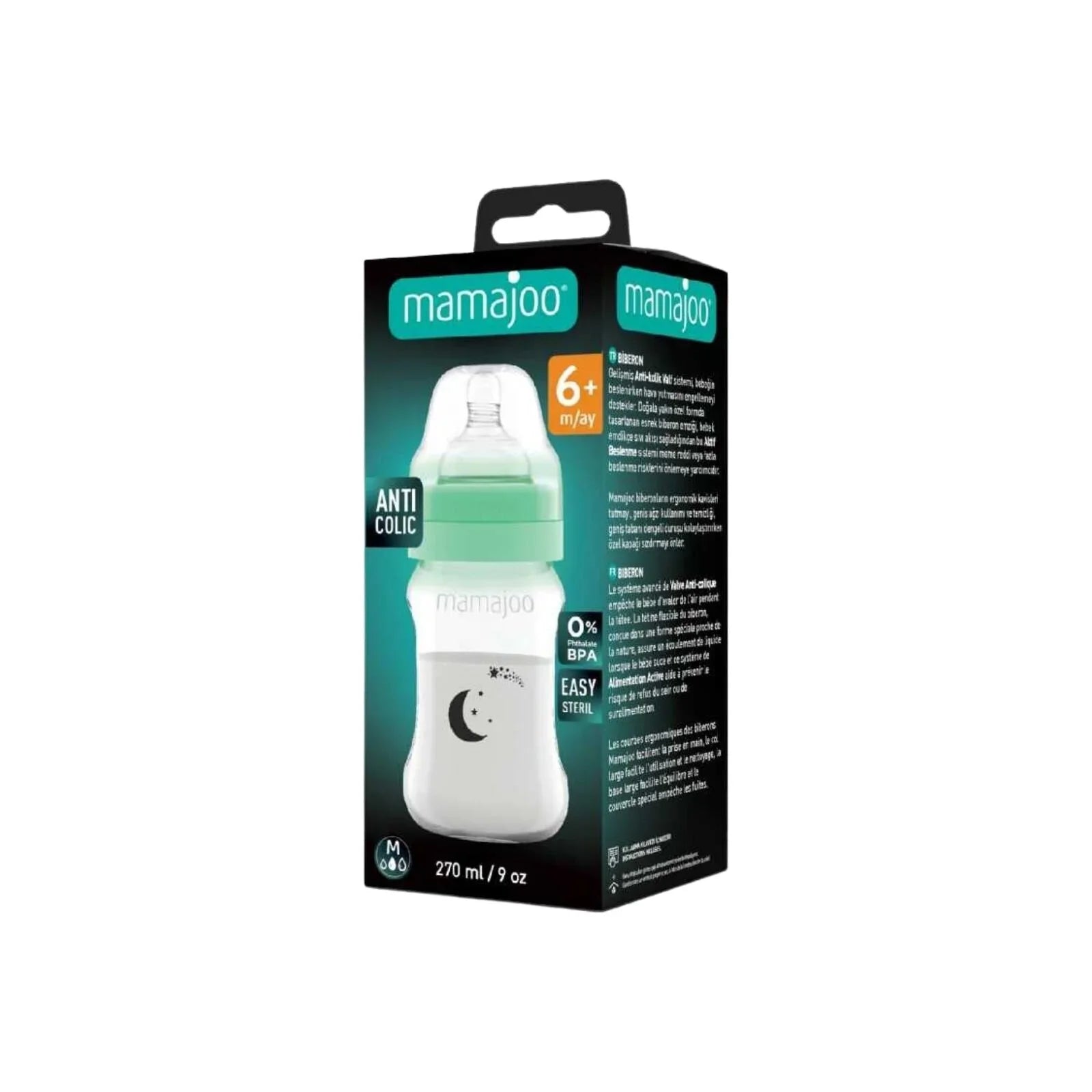 Mamajoo Anti-Colic Glow PP Baby Bottle 6+ months 250ml
