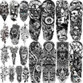 COKTAK Temporary Tattoos - 21 Sheets Large Greek Myth & Full Arm Sleeves