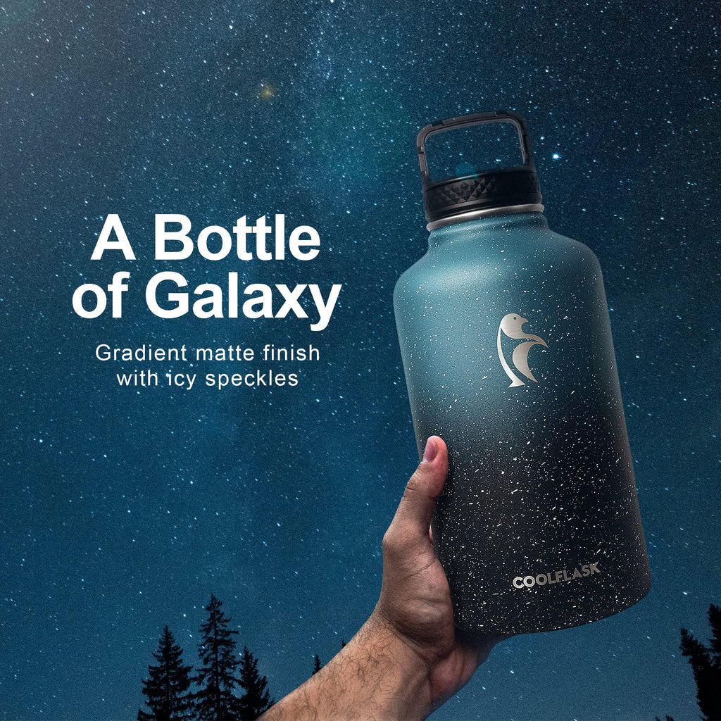 Coolflask 2L Insulated Water Bottle – Half Gallon Stainless Steel Jug