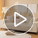 SHANNA Thick Rabbit Plush Sofa Cover – Non-Slip Faux Fur Sectional Slipcover