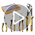 INGCO 4Pcs Pliers Set - CRV Steel Combination, Cutting & Pump Pliers