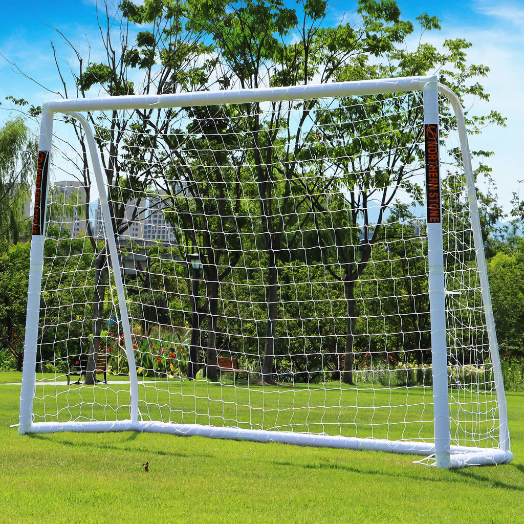 Northern Stone 8ft x 6ft uPVC Football Goal | All-Weather Portable Garden Goal