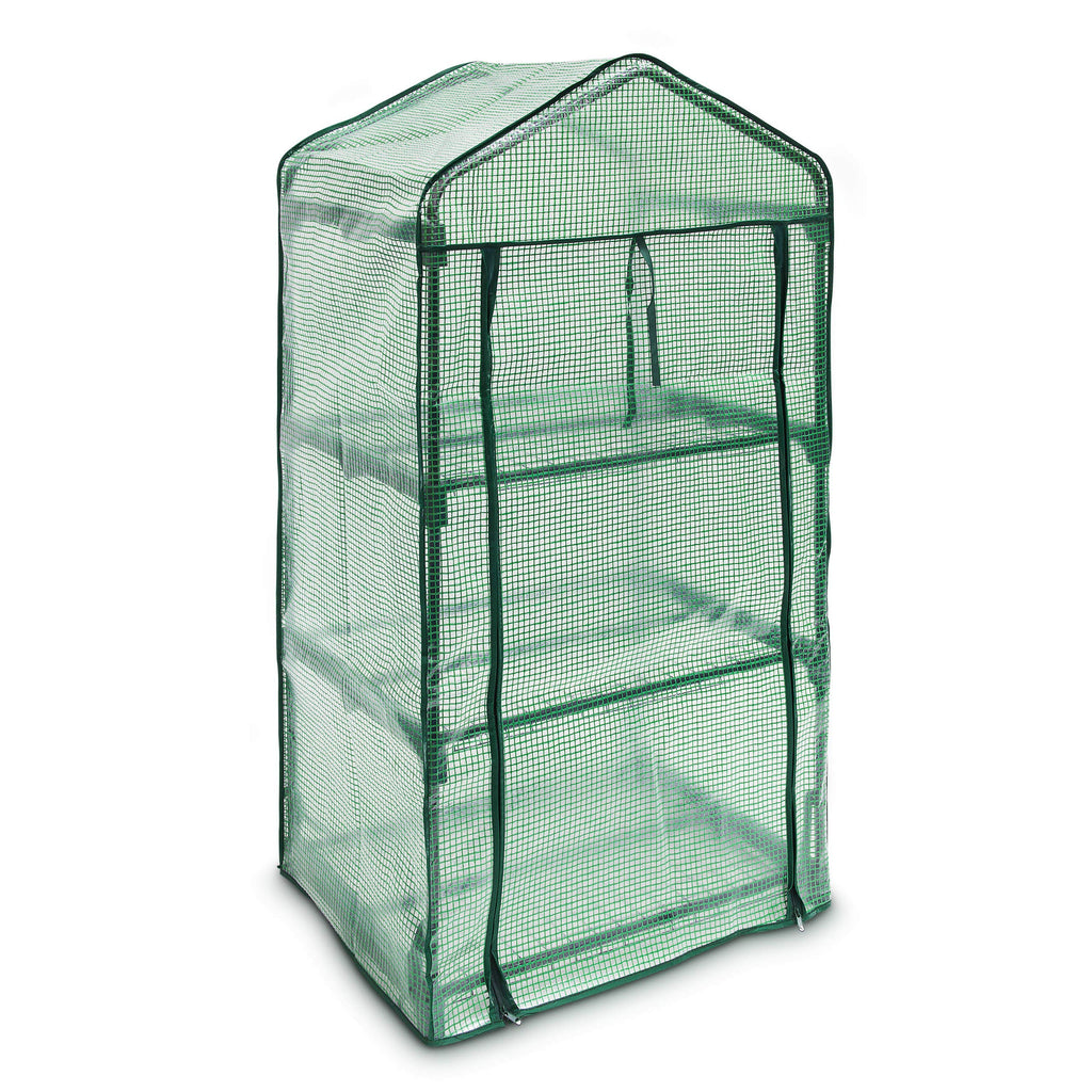 Relaxdays 3-Tier Portable Greenhouse | Tear-Resistant Steel Plant Shelf