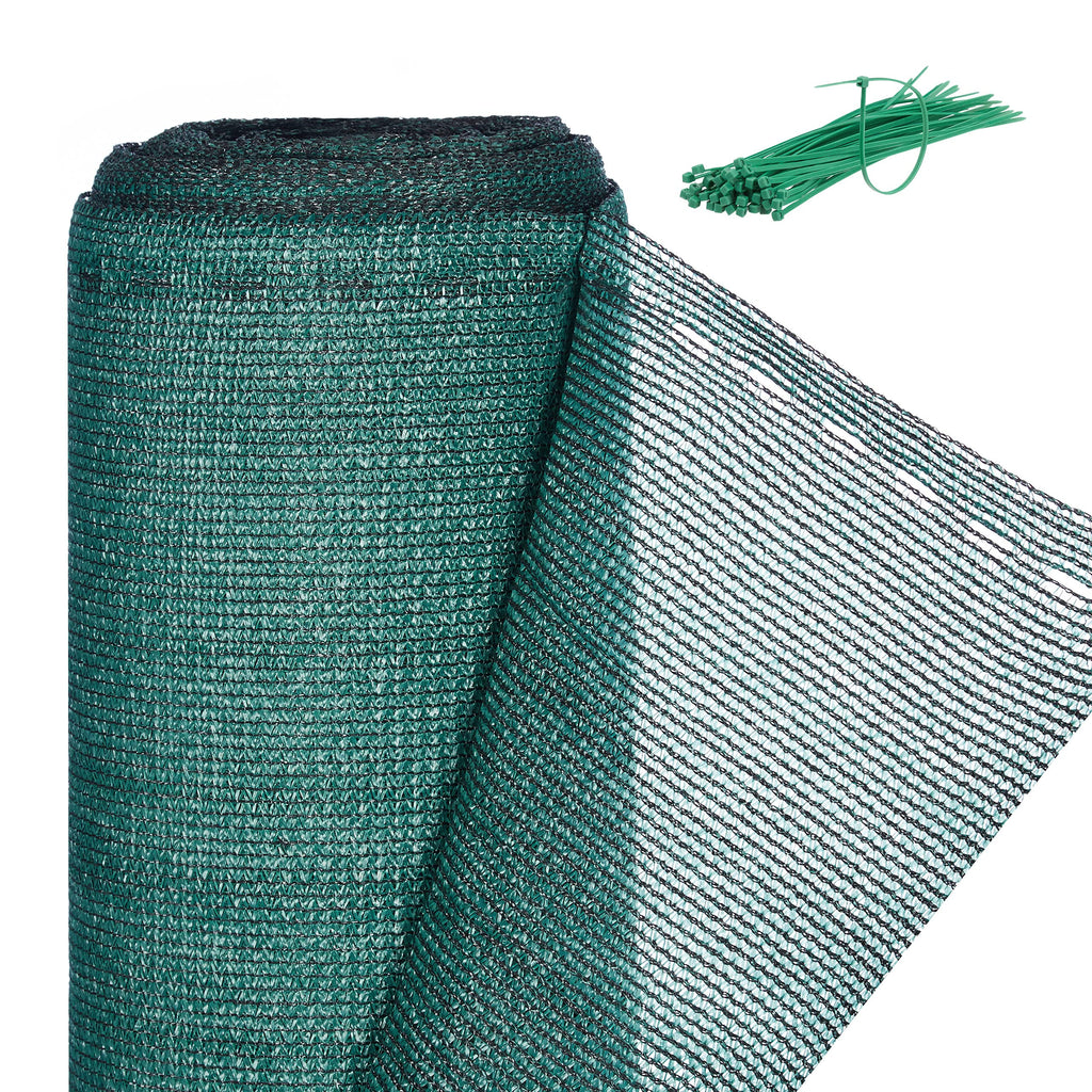 Relaxdays Green HDPE Fence Netting | 1x10m UV-Resistant Privacy Shield