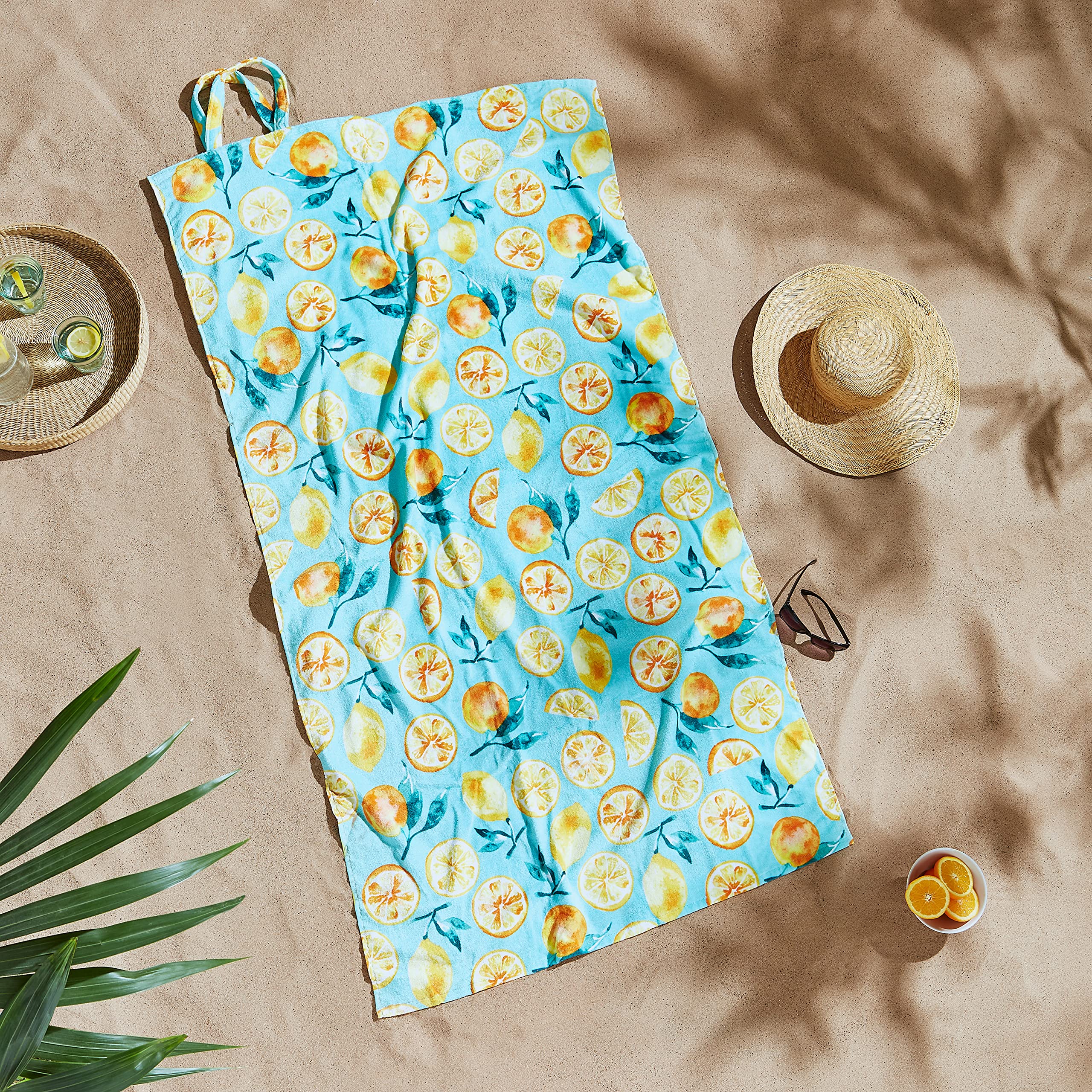 Catherine Lansfield Summer Fruits Cotton Beach Towel | 90x160cm