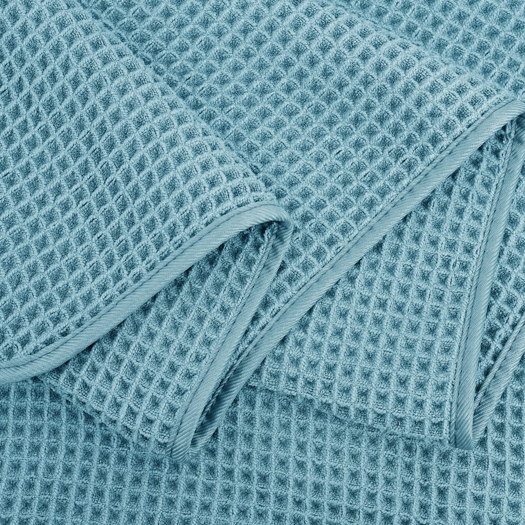 Polyte Microfibre Bath Sheets - Set of 2 Quick Dry Waffle Weave Towels