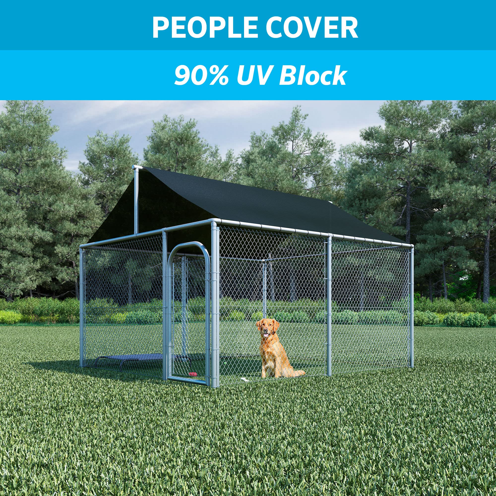 Coolaroo 90% UV Protection Shade Fabric – 6' x 50' Graphite Outdoor Mesh
