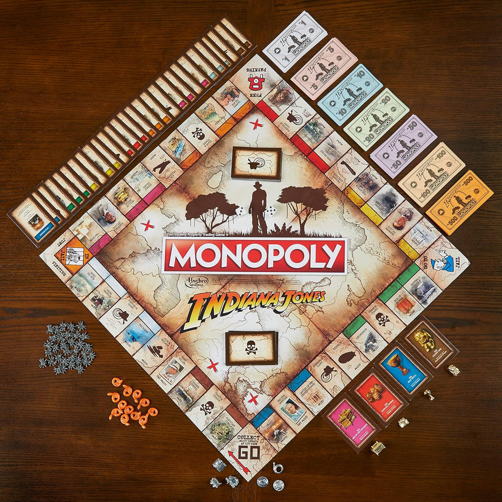 Monopoly: Indiana Jones Edition Board Game – Movie Inspired Collector Set