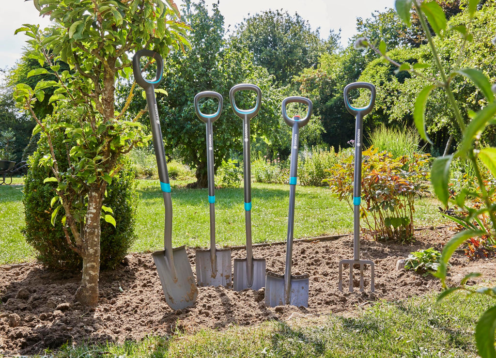 Gardena ErgoLine Telescopic Spade - Steel Garden Shovel with D-Handle