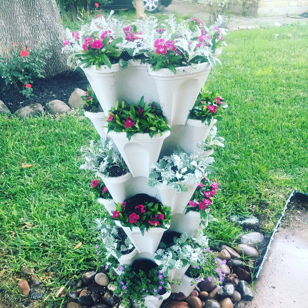 Mr. Stacky 5-Tier Vertical Planter – Stackable Indoor & Outdoor Garden