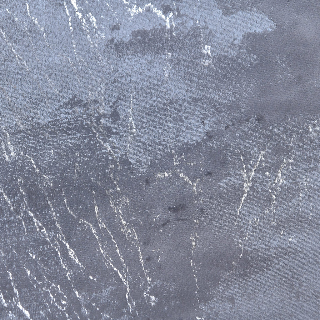 Sleepdown Marble Velvet Metallic Duvet Cover Set - Grey - Super King