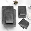 Welhome Madison Hygro-Cotton 6-Piece Towel Set - Charcoal Grey