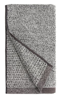 Everplush Diamond Jacquard Hand Towels – 4 Pack Gray Quick-Dry Cotton