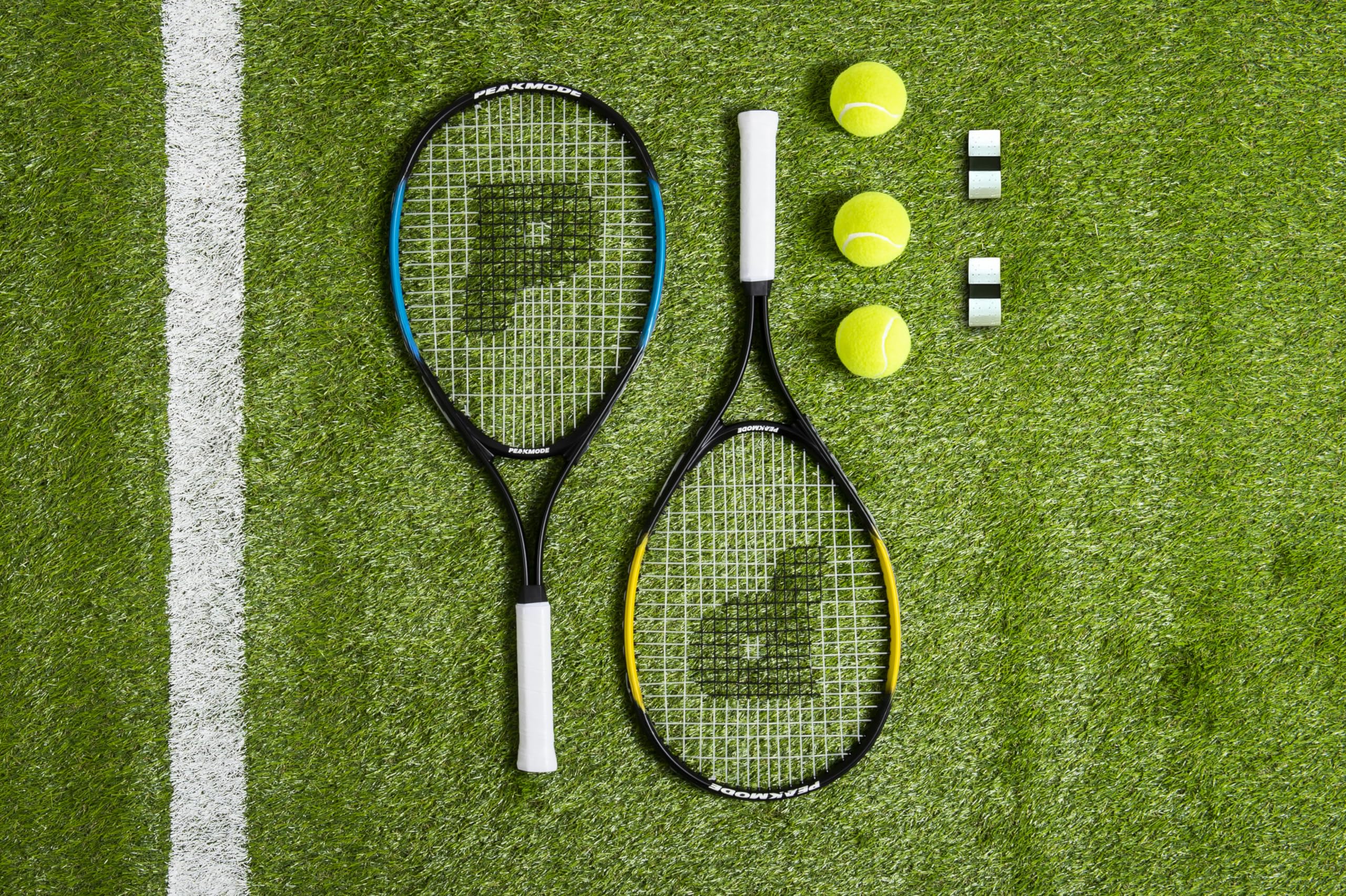 PeakMode 25-Inch Junior Tennis Racket Set | Aluminum Beginner Kit